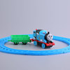 电动托马斯火车蛋糕装饰火车头轨道带车厢，声光儿童生日玩具摆件