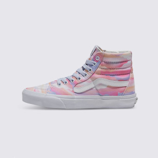 万斯 VANS Sk8-Hi 粉色渐变高帮滑板鞋 耐磨舒适 vn000cmxbmb