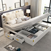 床现代简约气压高箱储物床1.35米小户型1.5米双人收纳1.8米主卧床