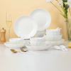 家用2024饭碗盘子汤碗陶瓷餐具组合日式南瓜白色个性碗碟套装