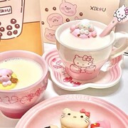 hellokitty水杯联名款陶瓷马克，杯子女生生日礼物泡咖啡可爱茶水奶