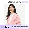 IAmMIX27秋冬双面呢外套女宽松小香娃娃领减龄绵羊毛短款毛呢大衣