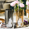 轻奢花瓶摆件玻璃透明水养，富贵竹玫瑰百合插花客厅桌面落地装饰品