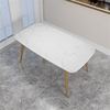 北欧ins大理石餐桌长方形轻奢餐桌椅组合现代简约小户型饭桌家用