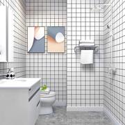 卫生间墙纸自粘防水防潮浴室，墙贴洗澡间翻新遮丑仿瓷砖厨房墙壁纸