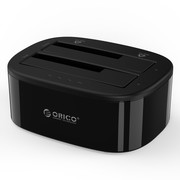 ORICO 6228US3-C 串口3.5寸sata硬盘座双盘位USB3.0移动硬盘盒2.5