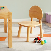 定制儿童椅子实木小木凳家用结实防滑小板凳创意靠背矮凳多功能小