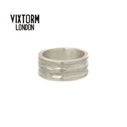 vixtorm戒指s925纯银指环，宽戒男生中性，女士厚重cool酷派潮牌