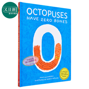 andreaantinori:octopuseshavezerobones章鱼有骨头英文，原版进口图书儿童绘本动物，图画书数数书6岁以上又日新