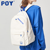 poy®双肩包女大学生初中生，高中生女生电脑背包，男学生书包大容量