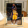 nba科比水晶相框含6寸照片，可定制湖人篮球玻璃摆台画框简约精致