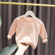 1-5岁女宝宝简约小清新打底衫女婴儿春装韩版女童精棉长袖T恤