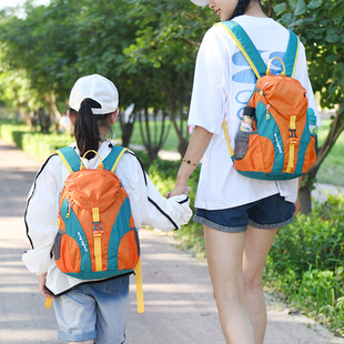 户外运动双肩包女骑行包儿童(包儿童，)旅游小背包，春游轻便多功能登山包
