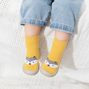 地板袜儿童春秋冬季宝宝袜子鞋，室内学步防滑软底毛圈加厚婴儿鞋袜