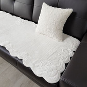韩国进口短毛绒沙发垫牝欧真皮实木，布艺沙发套欧式简约防滑坐垫罩