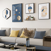 客厅装饰画北欧抽象壁画现代轻奢大气沙发背景墙四联挂画创意组合