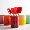 W1962法国高温瓷渐变彩色厨房工具桶储物罐锅铲座可做花瓶
