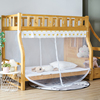 子母床蚊帐下铺专用儿童梯形高低双层床家用加密防尘拉链双开门