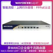 WAYOS维盟LQ-07多WAN口智能QOS流控PPPOE认证上网行为管理AC控制器AP管理酒店wifi覆盖商用企业级千兆路由器