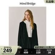 MindBridge秋季黑色西装外套2023休闲气质西服 女士外套