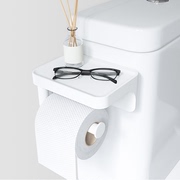 umbra创意吸壁式卫生间纸巾架免打孔厕所壁挂式卫生纸手机置物架