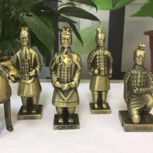 兵马俑摆件陕西特色工艺品金属创意出国送老外西安旅游纪