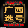 南宁桂林柳州梧州钦州北海玉林12123自编车牌，占用号码选号软件查