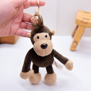 可爱猴子毛绒挂件猩猩公仔，钥匙扣包包饰品背包挂饰，生肖猴汽车吊饰