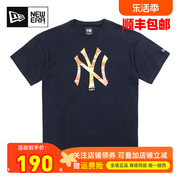 NewEra纽亦华男女MLB纽约洋基队NY大标印花圆领短袖T恤12848797