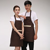 广告围裙印字logo刺绣，餐厅服务员工作服，围腰韩版时尚围裙超市厨房