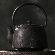 铁壶铸铁烧水围炉直接火烧茶壶工夫，茶具煮茶老铁壶无涂层老式煮水