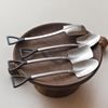 日式创意铁楸勺 304不锈钢可爱复古勺子甜品勺挖西瓜勺工兵铲勺