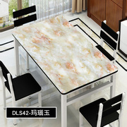 仿大理石花纹桌布防水防烫欧式长方形桌垫水晶板pvc软塑料玻璃