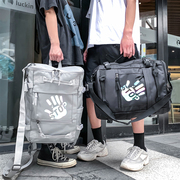双肩包2023年男时尚潮流大容量高中学生书包休闲电脑旅行背包