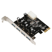 景赛PCIE转USB30台式机主机箱扩展卡2口3口4口高速扩展卡网口卡