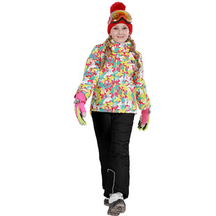 跨境电商Phibee菲比小象滑雪服儿童套装男女加厚冲锋衣裤
