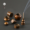 中式茶具创意香插底座铜香炉家用插香器葫芦香线插香立茶宠茶配件