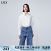 lily2024春女装设计感法式蕾丝，领都市通勤复古优雅白衬衫上衣