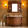 实木欧式浴室柜红橡木卫，浴柜卫生间洗手台洗脸盆，镜柜组合定制美式