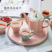 欧式陶瓷茶壶水杯套装办公室下午茶茶具家用水具水壶瓷