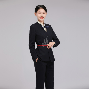 2022款移动工作服女装营业厅前台，销售西服套装衬衫马甲大码女