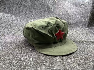 公发老货70年代65式解放帽对越自卫还击旧货老式帽配当代新红五星