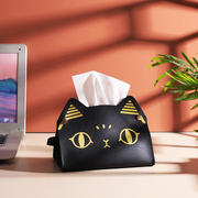 博物馆奇妙物 猫咪可爱异型皮革纸巾盒 大都会艺术英伦风创意家居