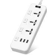 USB智能独立开关接线插排插座 万能孔家用办公智能拖线板