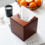 木制纸巾盒客厅餐巾v纸盒可爱创意木纹酒店家用