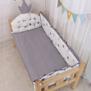纯棉儿童床围拼接软包挡布宝宝婴儿床上用品防撞围栏透气式可拆洗