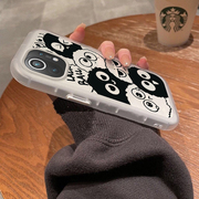 可爱小煤球适用于苹果13手机壳iphone12promax男女13pro情侣11耐脏12高级x/xsmax个性xr硅胶7/8plus保护