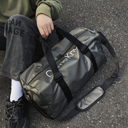 单肩包男士大容量短途出差旅行包女学生行李包简约斜挎手提健身包