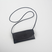 TSJS自制超mini小包包黑色一粒扣迷你包斜挎包挂脖装饰包小众设计