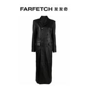 Filippa K女士皮质双排扣外套 FARFETCH发发奇